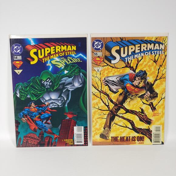 9 Book Lot Superman The Man of Steel Vol. 1 DC 1995–1996 Simonson Stern VG+ B&B - Picture 4 of 5